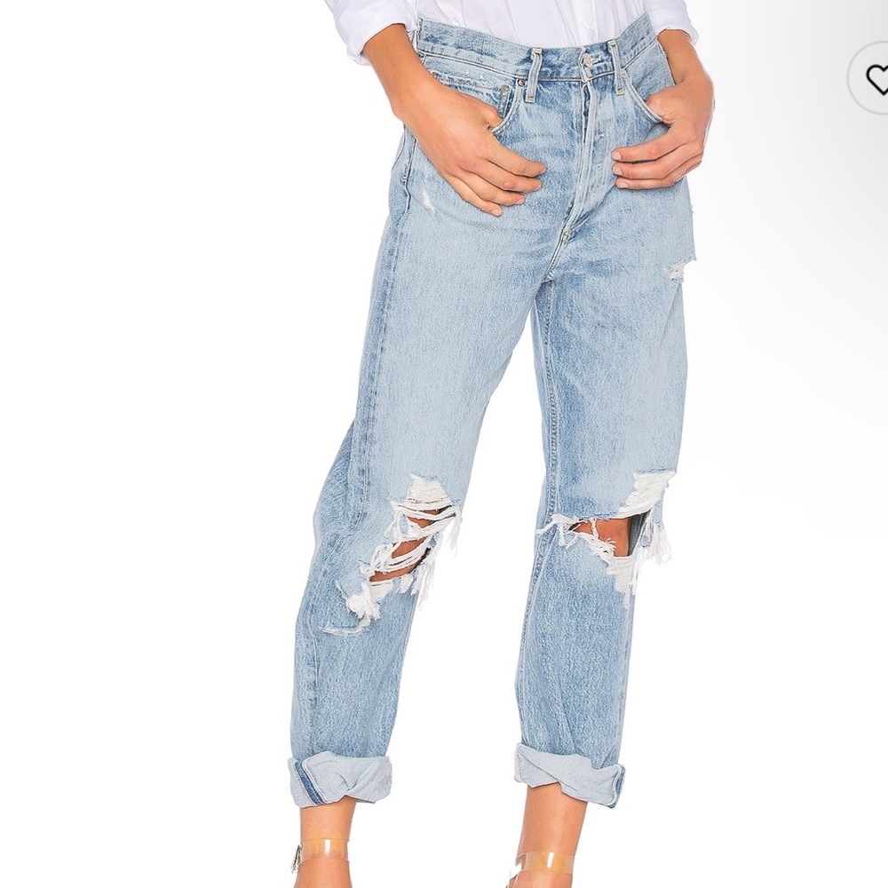 Agolde 90s Mid Rise Loose Fit in Blue